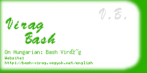 virag bash business card